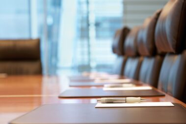 Empty Conference Board room