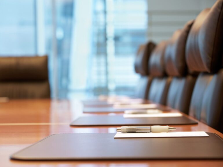 Empty Conference Board room