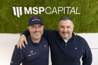 Elite shooter Chris Morgan, left, was sponsored for what has turned out to be his most successful season by property finance specialist MSP Capital. With Chris at the fixed-rate lender’s Poole office is Leigh Bartlett, Chief Executive.