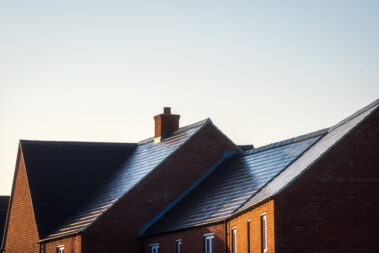 New build house development estate in england uk.