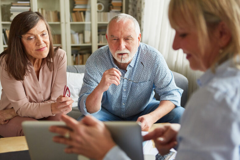 Older couple advice savings