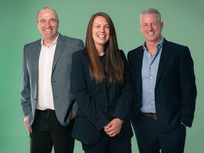 CentreMove co-founders Gordon Sewell, Jennifer Sewell and Wayne Quinn.